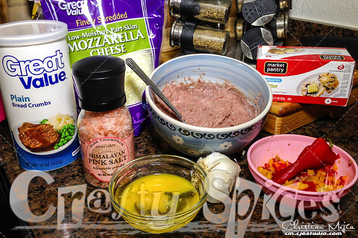 Ingredients for Red Beans Patties