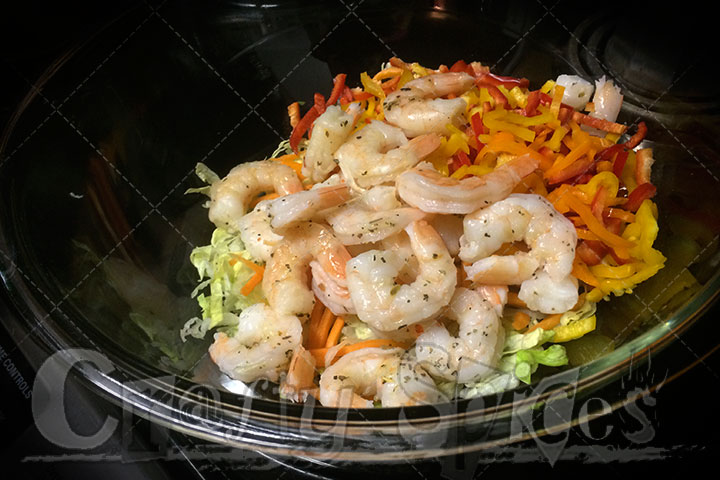Shrimp Salad in the making