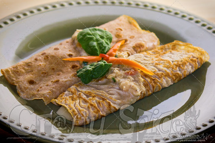 Salmon Whole Wheat Crepe 