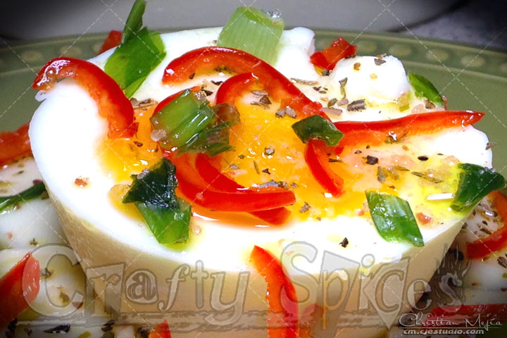 Caprese Salad with Eggs instead of tomato