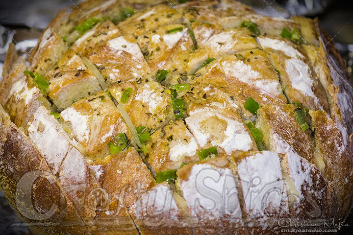 Very Cheesey Pull Apart Bread - Pre-bake