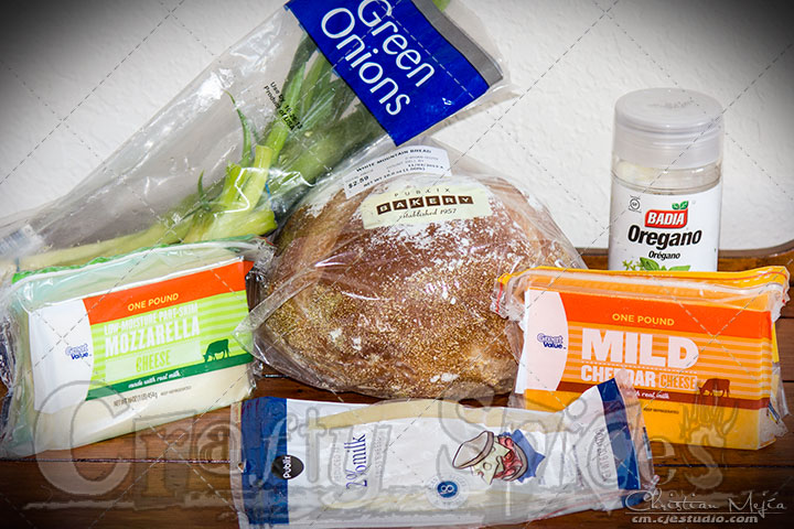 Cheesey Pull Apart Bread - Ingredients