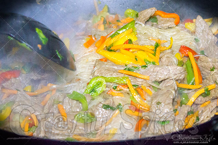 Rice Noodles Stir Fry 