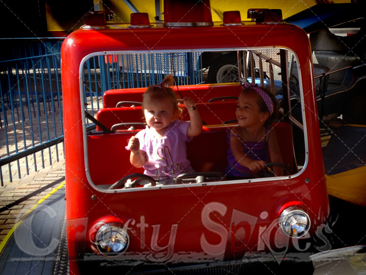 Kira & Marija in a Firetruck