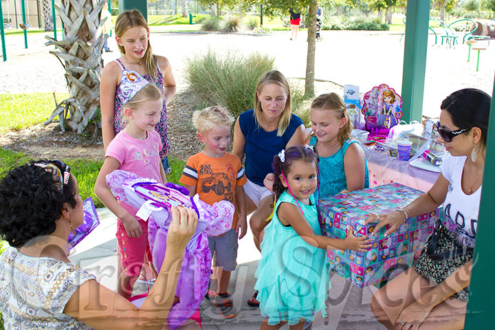 Kaylee Opening her Birthday Presents