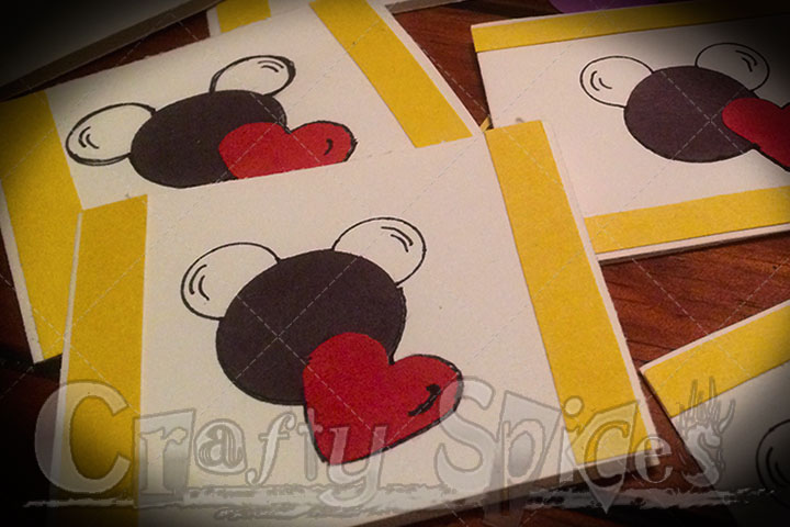 Our #DisneySide Valentine's Mickey Mouse cards 