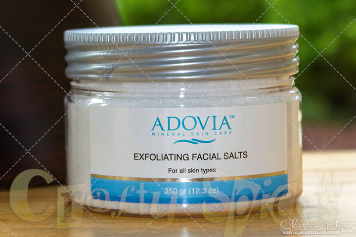  Adovia Exfoliating Facial Sea Salts- Dead Sea Salt Exfoliating