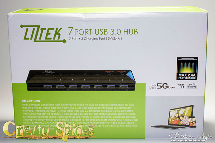 Liztek HB7-3200 USB 3.0 7-Port Hub Pack