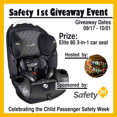 Safety 1st Elite 80 3-in-1 Car Seat Giveaway