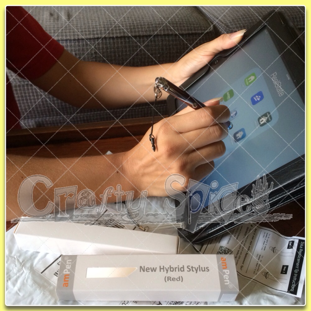 AmPen Hybrid Stylus with Replaceable Fiber Mesh Tip, using it with the iPad