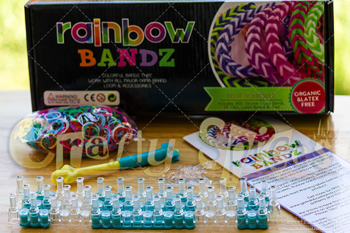 Rainbow Bandz Loom Kit #loomkit all it's content 