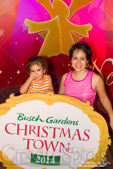 Kira and Me at Busch Gardents Christmas Town