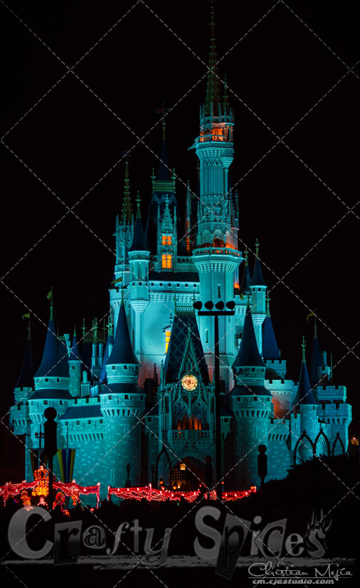 Walt Disney World, Cinderella Castle in Blue