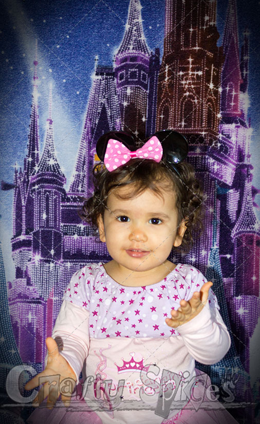 Kaylee at our Cinderella Castle Photobooth Station