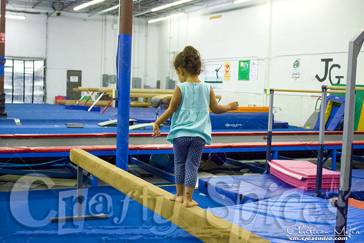 Kaylee is also loving Gymnastics