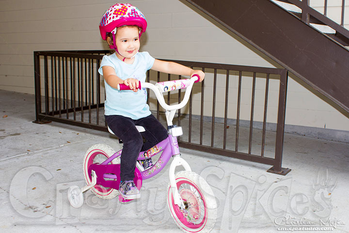 Kaylee Learning to ride Bicycle 