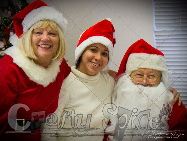 Me with Santa and Mrs. Claus