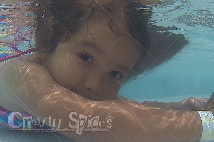 3Year Old underwater swimmer